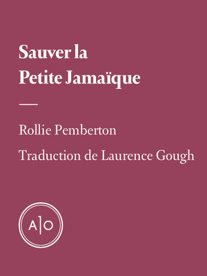 cover image of Sauver la Petite Jamaïque